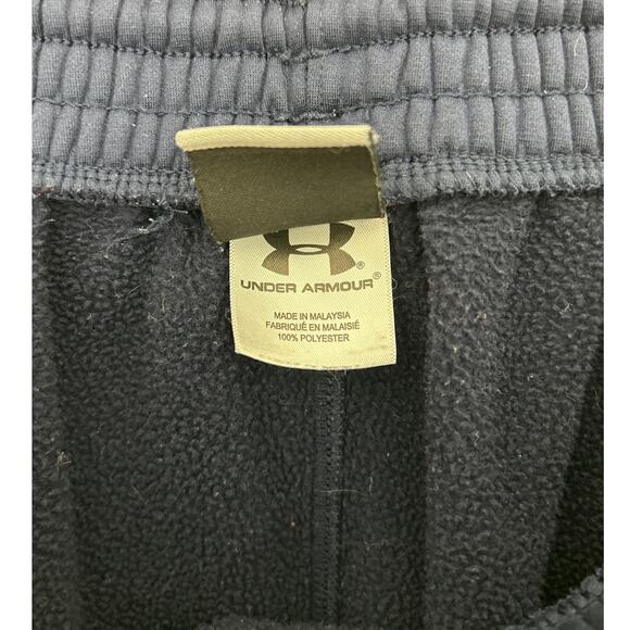 Womens Under Armour Fleece Lined Sweatpants Medium Navy Blue - Picture 5 of 5